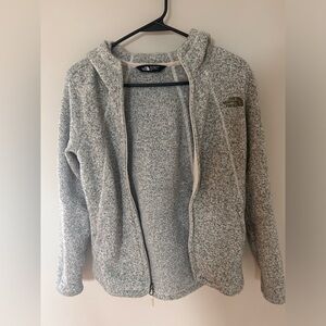 Women’s Grey North Face Zip Up Hoodie